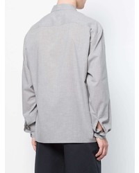 Мужская серая рубашка с длинным рукавом от Lemaire
