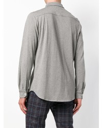 Мужская серая рубашка с длинным рукавом от Eleventy