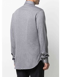 Мужская серая рубашка с длинным рукавом от Orian