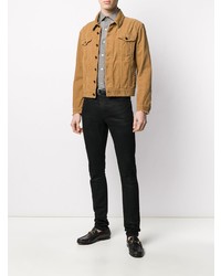 Мужская серая рубашка с длинным рукавом от Tom Ford