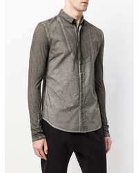 Мужская серая рубашка с длинным рукавом от Unconditional