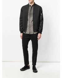 Мужская серая рубашка с длинным рукавом от Unconditional