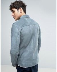 Мужская серая рубашка с длинным рукавом от Bellfield