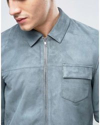 Мужская серая рубашка с длинным рукавом от Bellfield