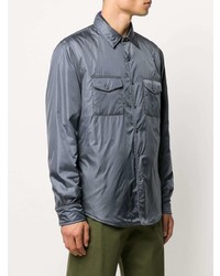 Мужская серая рубашка с длинным рукавом от Aspesi