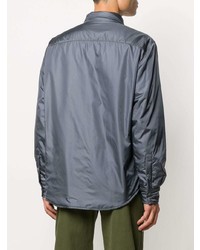 Мужская серая рубашка с длинным рукавом от Aspesi