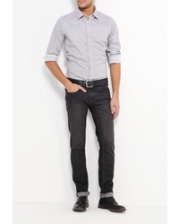 Мужская серая рубашка с длинным рукавом от Y.Two