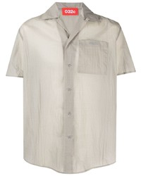 Мужская серая рубашка с коротким рукавом от 032c