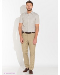 Мужская серая рубашка с коротким рукавом от Absolutex