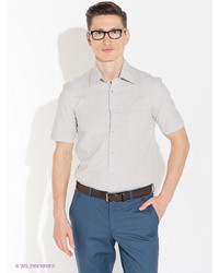 Мужская серая рубашка с коротким рукавом от Absolutex