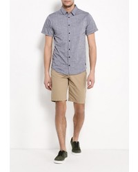 Мужская серая рубашка с коротким рукавом от BLEND