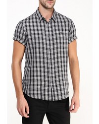 Мужская серая рубашка с коротким рукавом от Burton Menswear London