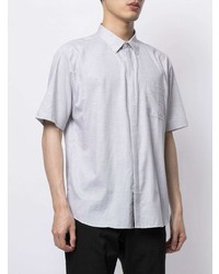Мужская серая рубашка с коротким рукавом от D'urban