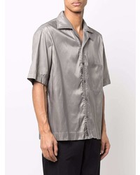 Мужская серая рубашка с коротким рукавом от 44 label group