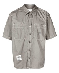 Мужская серая рубашка с коротким рукавом от Chocoolate