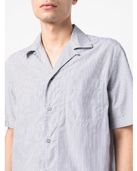 Мужская серая рубашка с коротким рукавом от Brioni