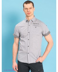 Мужская серая рубашка с коротким рукавом от E-Bound by Earth Bound