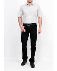 Мужская серая рубашка с коротким рукавом от GREG