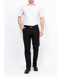 Мужская серая рубашка с коротким рукавом от GREG