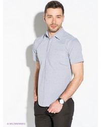 Мужская серая рубашка с коротким рукавом от Hazard
