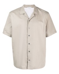 Мужская серая рубашка с коротким рукавом от James Perse