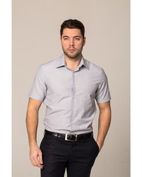 Мужская серая рубашка с коротким рукавом от John Jeniford