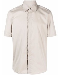 Мужская серая рубашка с коротким рукавом от Low Brand
