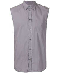 Мужская серая рубашка с коротким рукавом от Maison Margiela