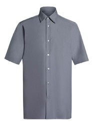 Мужская серая рубашка с коротким рукавом от Maison Margiela