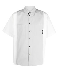 Мужская серая рубашка с коротким рукавом от MSGM