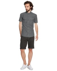 Мужская серая рубашка с коротким рукавом от s.Oliver