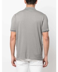 Мужская серая рубашка с коротким рукавом от Brioni