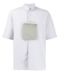 Мужская серая рубашка с коротким рукавом от Sunnei