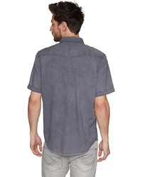 Мужская серая рубашка с коротким рукавом от Tom Tailor