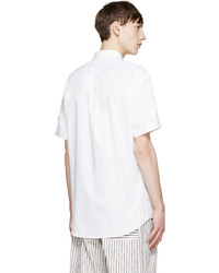 Мужская серая рубашка с коротким рукавом от Alexander McQueen