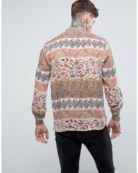 Мужская серая рубашка с "огурцами" от Reclaimed Vintage
