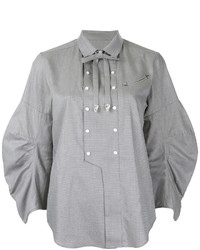 Женская серая рубашка с украшением от Toga Pulla