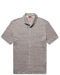 Мужская серая рубашка от Isaia