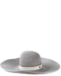 Женская серая соломенная шляпа