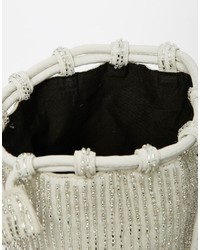 Женская серая сумка с украшением от Asos