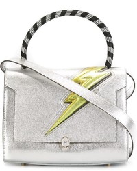 Серая сумка через плечо от Anya Hindmarch