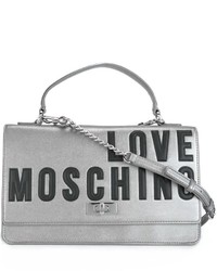 Серая сумка через плечо от Love Moschino