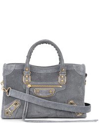 Женская серая сумка от Balenciaga