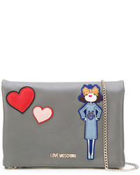 Женская серая сумка от Love Moschino