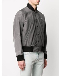 Мужская серая университетская куртка от Off-White