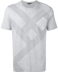 Мужская серая футболка в горизонтальную полоску от MICHAEL Michael Kors