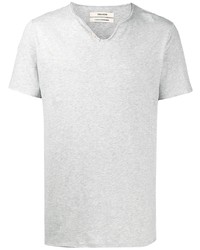 Мужская серая футболка на пуговицах от Zadig & Voltaire