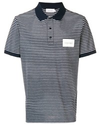 Мужская серая футболка-поло в горизонтальную полоску от Calvin Klein