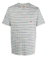 Мужская серая футболка-поло в горизонтальную полоску от Missoni Mare