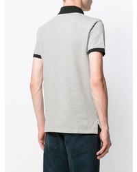 Мужская серая футболка-поло с вышивкой от Polo Ralph Lauren